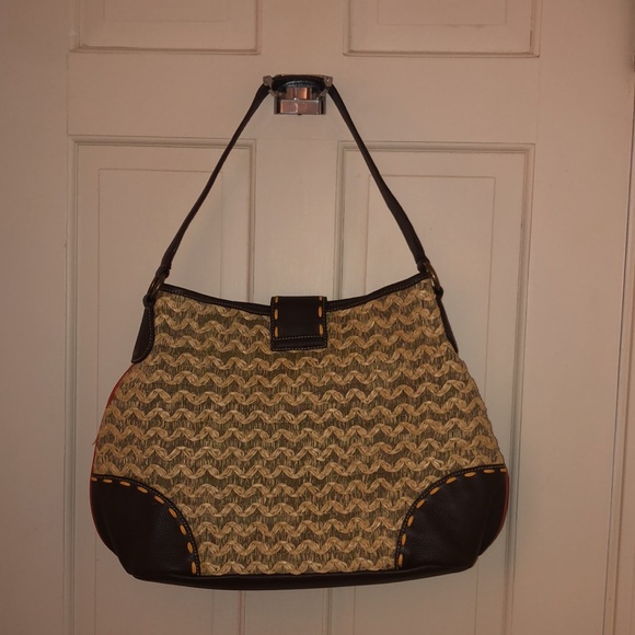 Kate Landry Paper Straw Shoulder Bag - Picture 2 of 4